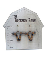 Load image into Gallery viewer, Cow head earrings - cut out