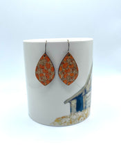 Load image into Gallery viewer, Pumpkin shimmer earrings