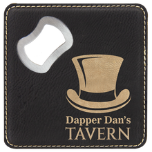 Load image into Gallery viewer, Coaster with bottle opener