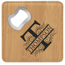 Load image into Gallery viewer, Coaster with bottle opener