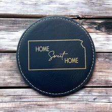 Load image into Gallery viewer, Coasters - State of Kansas Home Sweet Home gift set - Set of 6