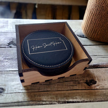Load image into Gallery viewer, Coasters - State of Kansas Home Sweet Home gift set - Set of 6