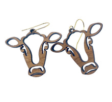 Load image into Gallery viewer, Cow head earrings - cut out
