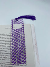 Load image into Gallery viewer, Bookmark - Go Cats purple footballs