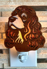 Load image into Gallery viewer, Cocker Spaniel Dog Night Light - Red and White Parti