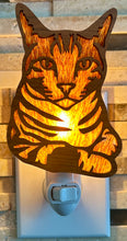 Load image into Gallery viewer, Tabby Cat Night Light (Orange)
