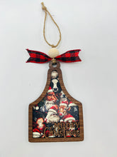Load image into Gallery viewer, Ornament - "Mooey Christmas" cow tag