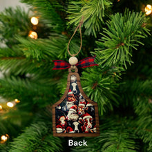 Load image into Gallery viewer, Ornament - "Mooey Christmas" cow tag