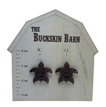 Load image into Gallery viewer, Sea Turtle earrings - wood
