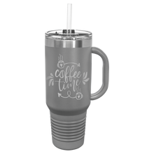 Load image into Gallery viewer, Travel mug with handle 40 oz - personalized