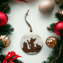 Load image into Gallery viewer, Ornament - Sheet music O Come All Ye Faithful