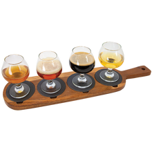 Load image into Gallery viewer, Flight board with slate coasters - personalized