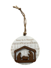 Load image into Gallery viewer, Ornament - Sheet music Away In A Manger
