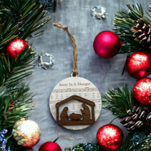 Load image into Gallery viewer, Ornament - Sheet music Away In A Manger