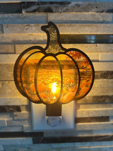 Load image into Gallery viewer, Pumpkin night light, lit