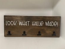 Load image into Gallery viewer, Sign - Look what I made! Personalized child artwork hanger