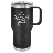 Load image into Gallery viewer, Travel mug with handle 20 oz - personalized