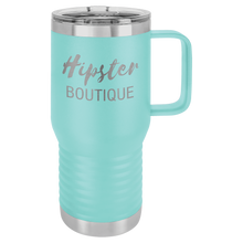 Load image into Gallery viewer, Travel mug with handle 20 oz - personalized