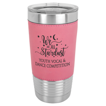 Load image into Gallery viewer, Tumbler 20 oz leatherette travel mug - personalized