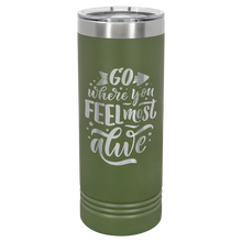 Load image into Gallery viewer, Tumbler 22 oz skinny travel mug - personalized