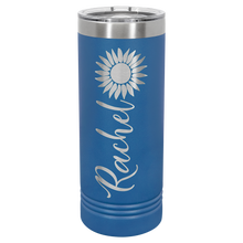 Load image into Gallery viewer, Tumbler 22 oz skinny travel mug - personalized