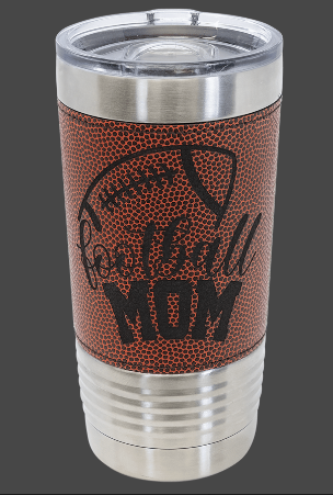 Football tumbler - 20 oz - personalized