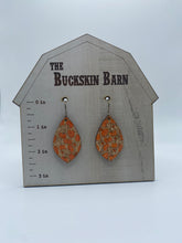 Load image into Gallery viewer, Pumpkin shimmer earrings
