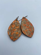 Load image into Gallery viewer, Pumpkin shimmer earrings
