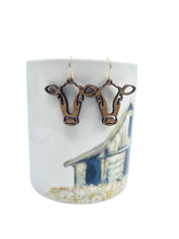 Load image into Gallery viewer, Cow head earrings - cut out
