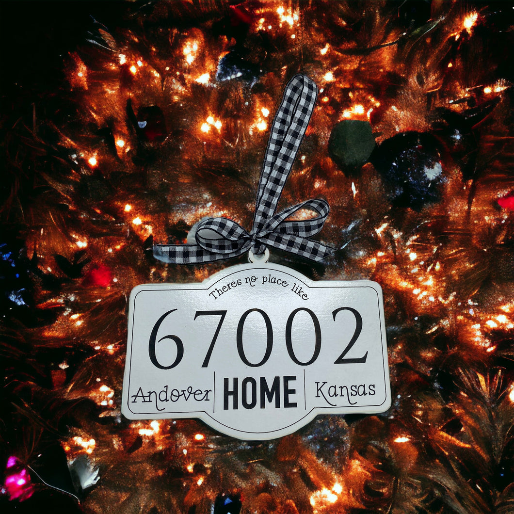 Ornament - There's No Place Like Home Zip Code