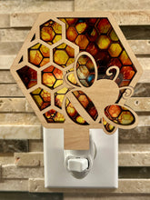 Load image into Gallery viewer, Bee Honeycomb Night Light
