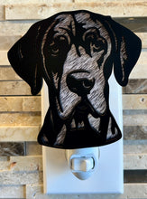 Load image into Gallery viewer, Great Dane Dog Night Light - Black, Natural Ears
