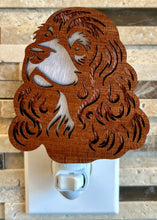 Load image into Gallery viewer, Cocker Spaniel Dog Night Light - Red and White Parti
