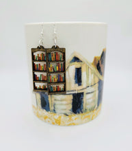 Load image into Gallery viewer, Bookcase earrings - acrylic and wood
