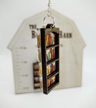 Load image into Gallery viewer, Bookcase earrings - acrylic and wood
