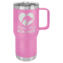 Load image into Gallery viewer, Travel mug with handle 20 oz - personalized
