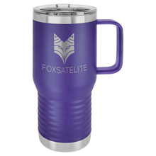 Load image into Gallery viewer, Travel mug with handle 20 oz - personalized
