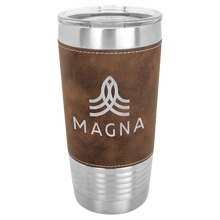 Load image into Gallery viewer, Tumbler 20 oz leatherette travel mug - personalized
